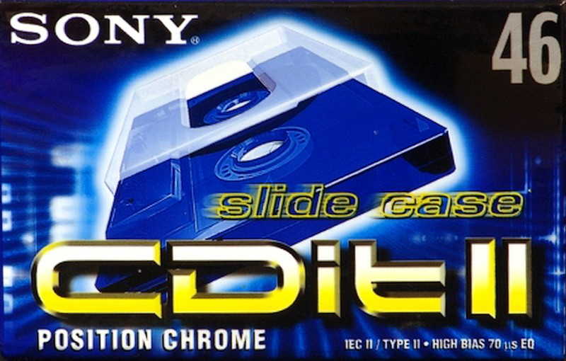 Compact Cassette Sony CDit II 46 "C-46CDIT2C" Type II Chrome 1998 Europe
