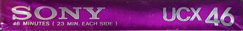 Compact Cassette Sony UCX 46 Type II Chrome 1983 Japan