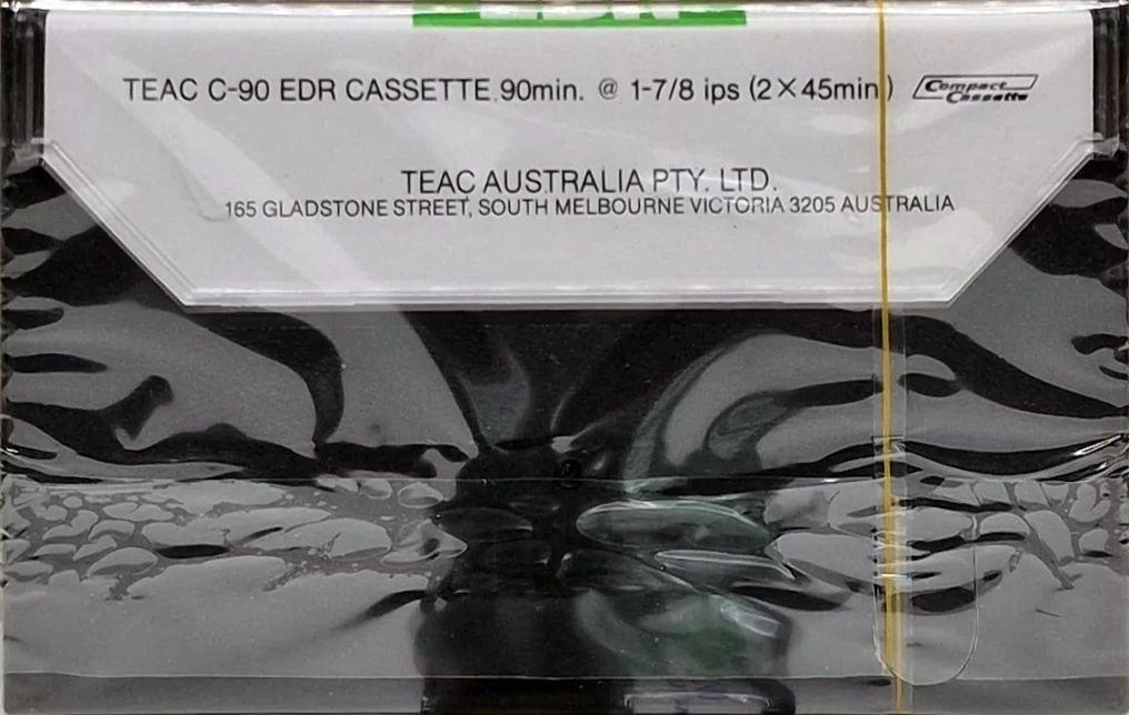 Compact Cassette Teac EDR 90 Type I Normal 1975 Australia