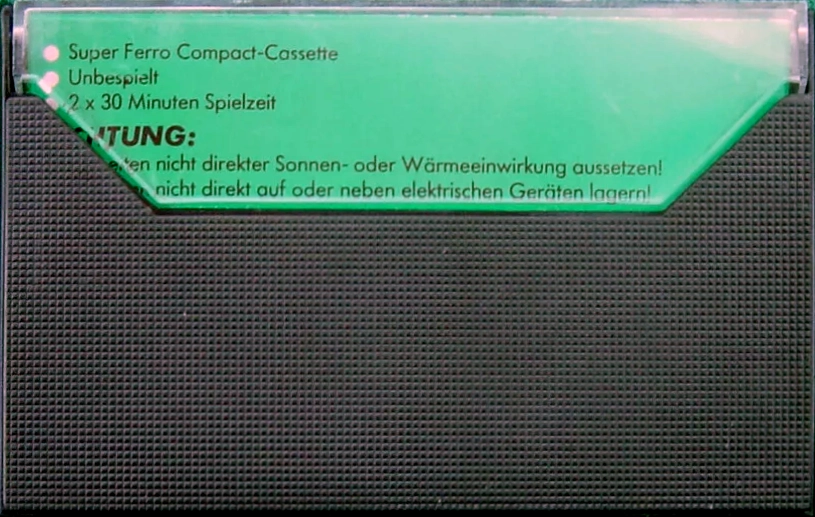 Compact Cassette Sound 2000 Sound Tape 2 60 "Super Ferro" Type I Normal 1978 Germany