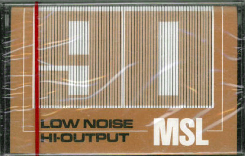 Compact Cassette MSL 90 Type I Normal Hong Kong