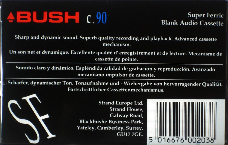 Compact Cassette: Unknown Bush - SF 90