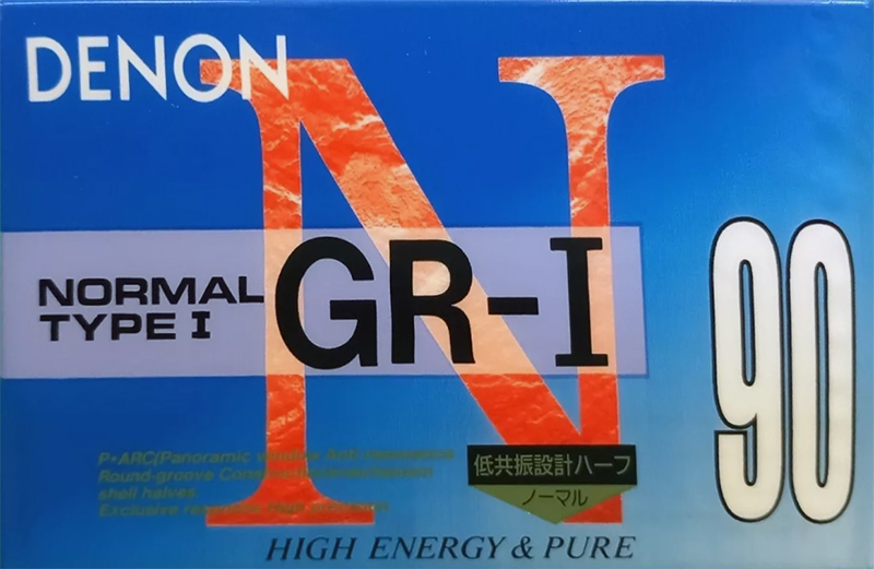 Compact Cassette Denon GR-I 90 "GR-1 90U" Type I Normal 1994 Japan