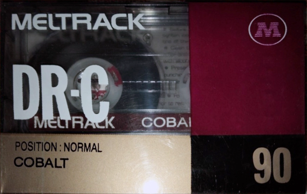 Compact Cassette Meltrack DR-C 90 "Cobalt" Type I Normal 1992 India