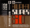 Compact Cassette Winfield Alpha Super 60 Type I Normal 1978 UK