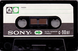 Compact Cassette Sony HF 90 Type I Normal 1972 North America