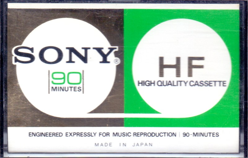 Compact Cassette Sony HF 90 Type I Normal 1972 North America