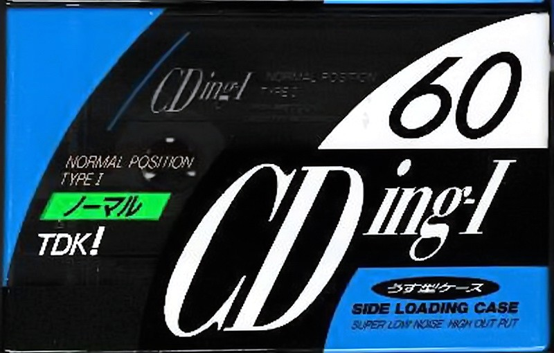Compact Cassette TDK CDing 1 60 "CDING1-60R" Type I Normal 1992 Japan