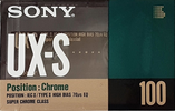 Compact Cassette Sony UX-S 100 "UX-S100c" Type II Chrome 1990 Europe