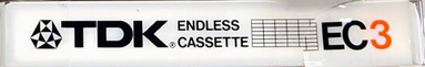 Compact Cassette TDK EC Endless 3 Endless Cassette 1986 Japan
