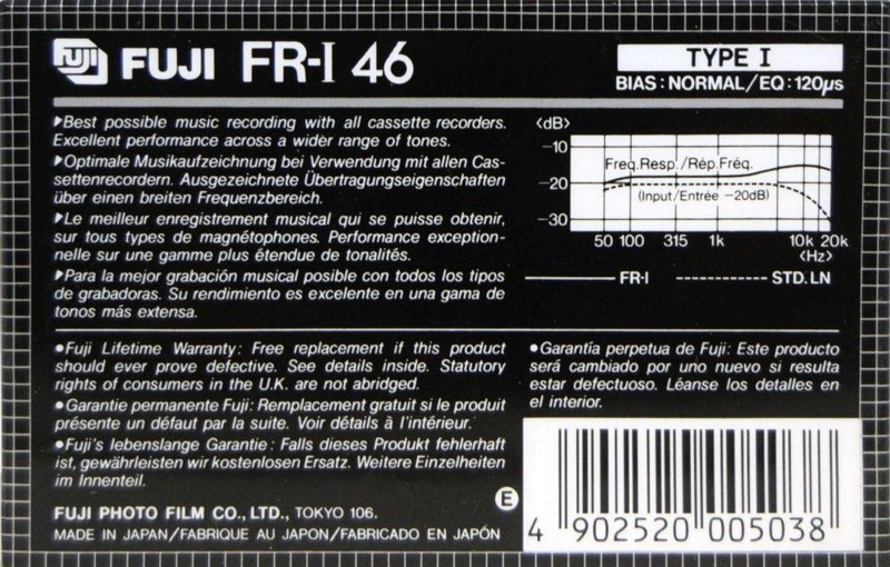 Compact Cassette: FUJI Fuji - FR-I 46