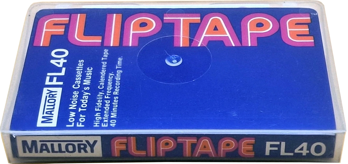 Compact Cassette Mallory FL 40 "Fliptape" Type I Normal USA