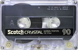 Compact Cassette Scotch Crystal 90 Type I Normal 1977 Japan
