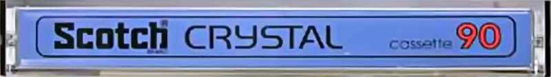 Compact Cassette Scotch Crystal 90 Type I Normal 1977 Japan