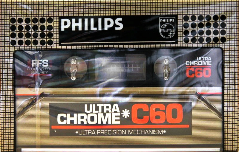 Compact Cassette Philips Ultra Chrome 60 Type II Chrome 1981 Europe