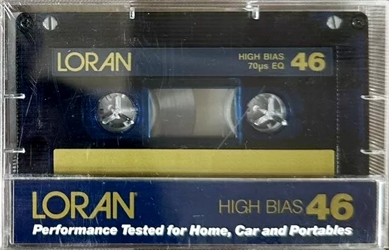Compact Cassette Loran 46 Type II Chrome 1985 USA
