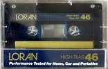 Compact Cassette Loran 46 Type II Chrome 1985 USA