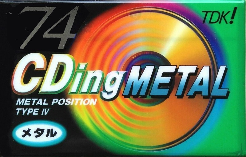 Compact Cassette: TDK  - CDing Metal 74