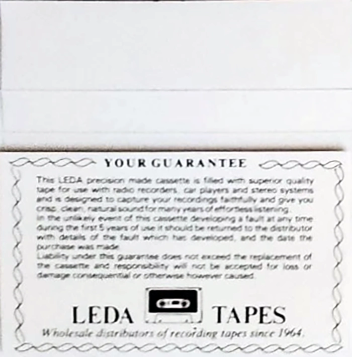 Compact Cassette Leda 90 Type I Normal 1979 Europe