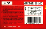 Compact Cassette Thats RX 60 Type I Normal 1989 Europe
