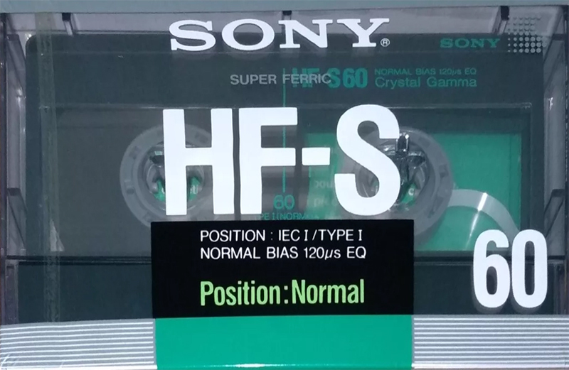 Compact Cassette Sony HF-S 60 "HF-S60A" Type I Normal 1988 Europe