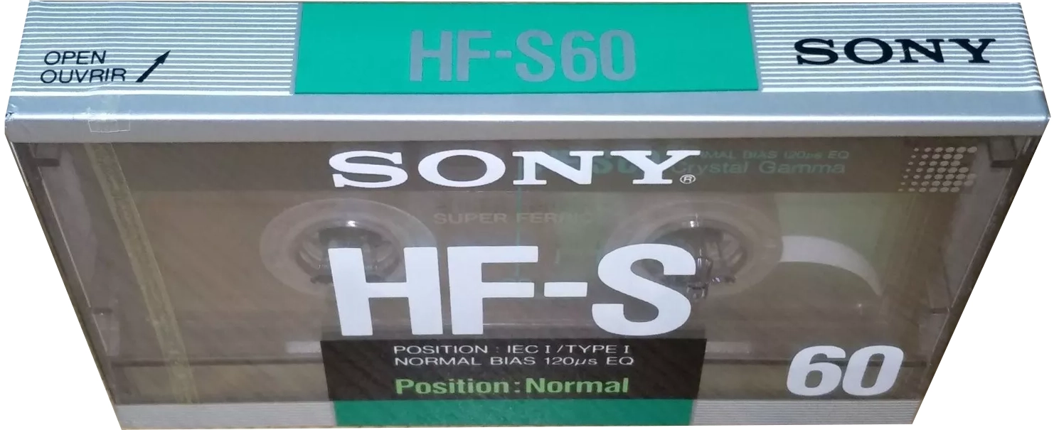 Compact Cassette Sony HF-S 60 "HF-S60A" Type I Normal 1988 Europe