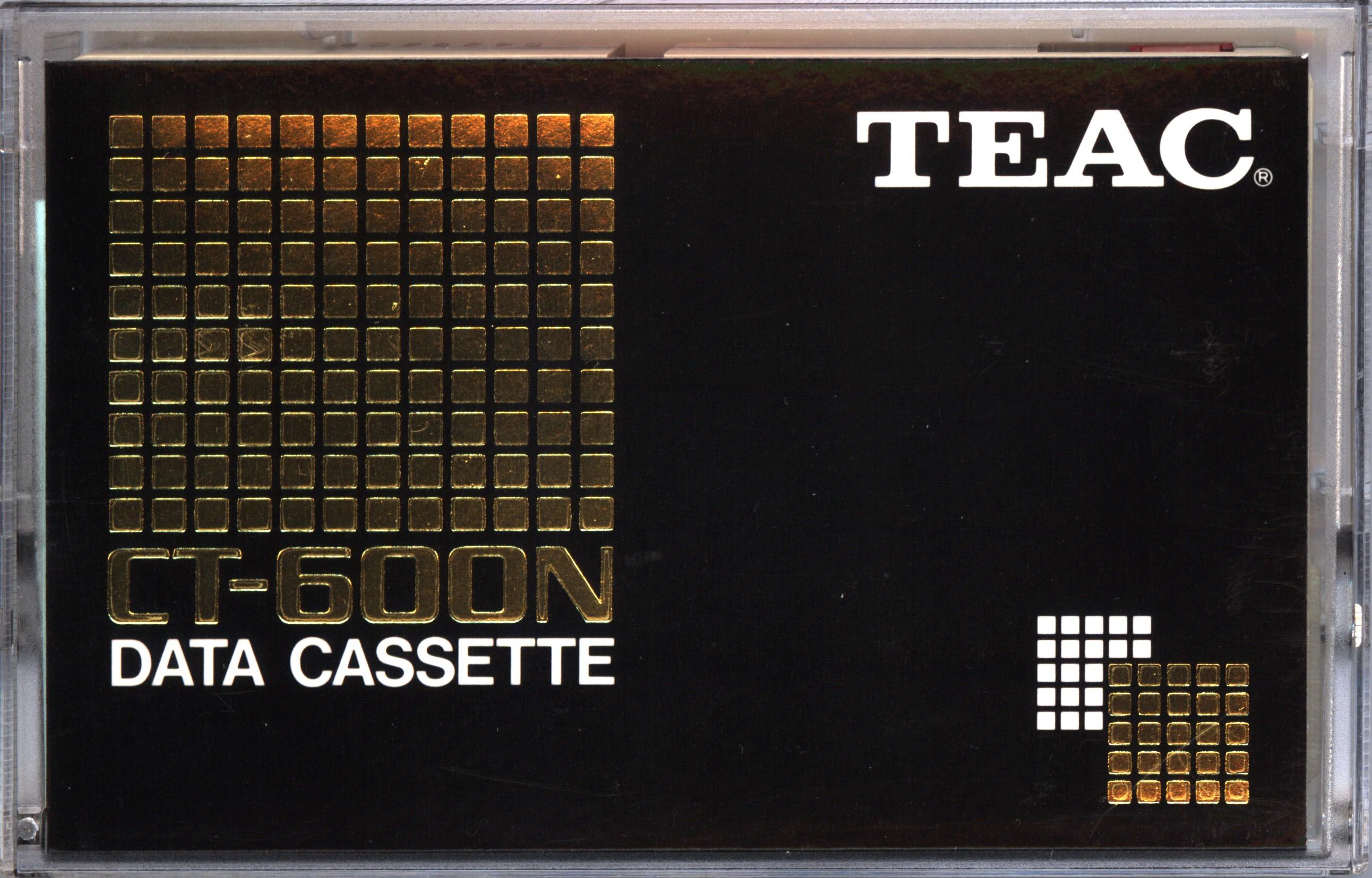 Compact Cassette Teac CT "CT-600N" Computer Cassette 1980 Worldwide