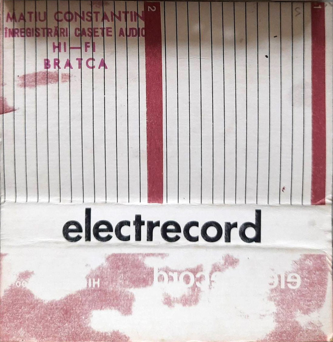 Compact Cassette elecrecord 60 Type I Normal Romania