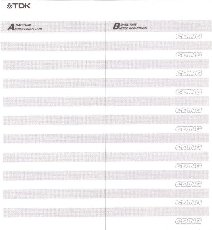 Compact Cassette TDK CDing 2 150 "CD2-150T" Type II Chrome 1999 Japan