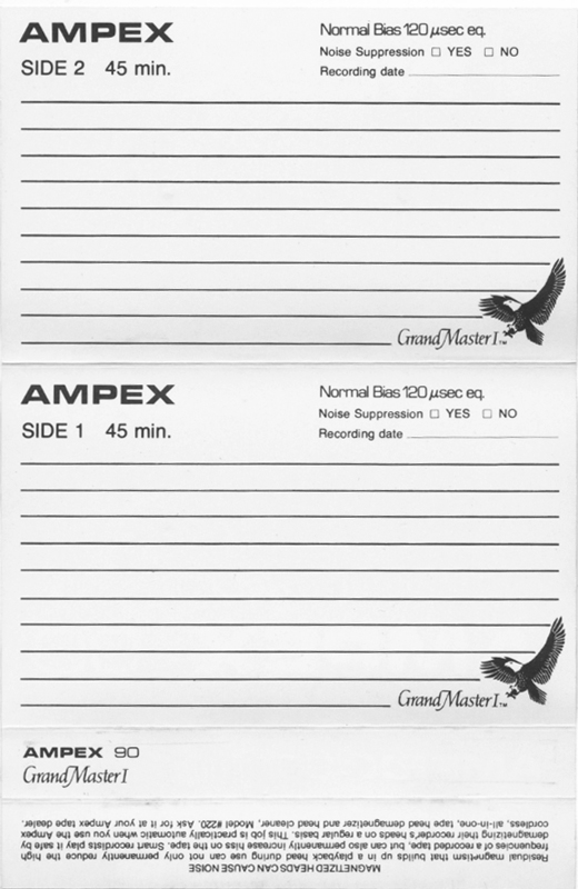 Compact Cassette:  Ampex - Grand Master 90