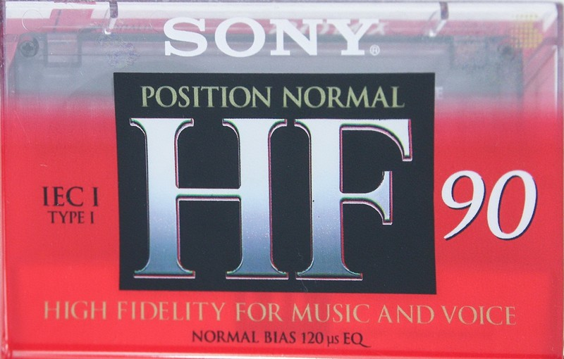 Compact Cassette Sony HF 90 Type I Normal 1996 Europe