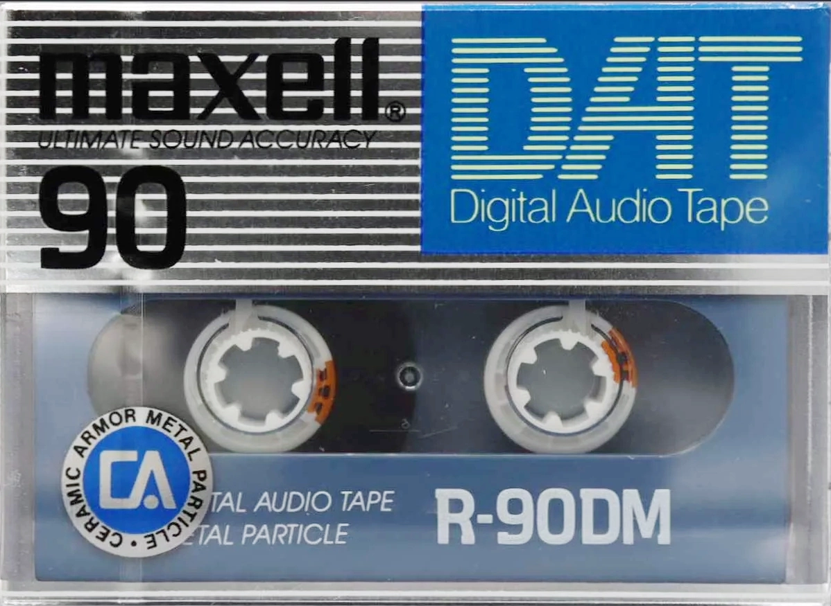 Digital Audio Tape Maxell 90 "R-90DM" Type IV Metal 1987 USA
