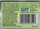 Digital Audio Tape Maxell 90 "R-90DM" Type IV Metal 1987 USA