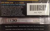 2 pack Radio Shack LN 30 Type I Normal 1995 USA