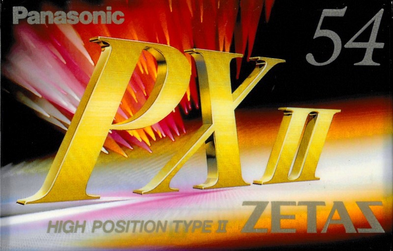 Compact Cassette Panasonic PX II 54 "RT-54PX2" Type II Chrome 1994 Japan