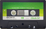 Compact Cassette Sony 54 "Rock 54" Type II Chrome 1981 Japan