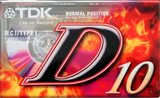 Compact Cassette TDK D 10 "D-10" Type I Normal 2001 Europe