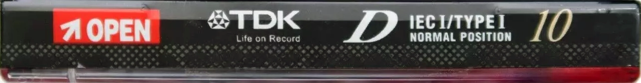 Compact Cassette TDK D 10 "D-10" Type I Normal 2001 Europe