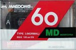Compact Cassette Magdoms MD 60 Type I Normal 1995 Worldwide