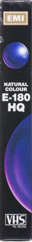 VHS, Video Home System EMI 180 "HQ Natural Colour" Type I Normal 1985 Europe