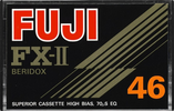 Compact Cassette Fuji FX-II 46 Type II Chrome 1977 Europe, North America