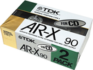 2 pack TDK AR-X 90 "AR-X90X2G" Type I Normal 1988 Japan