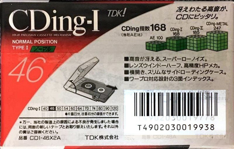 Compact Cassette: TDK  - CDing-I 46