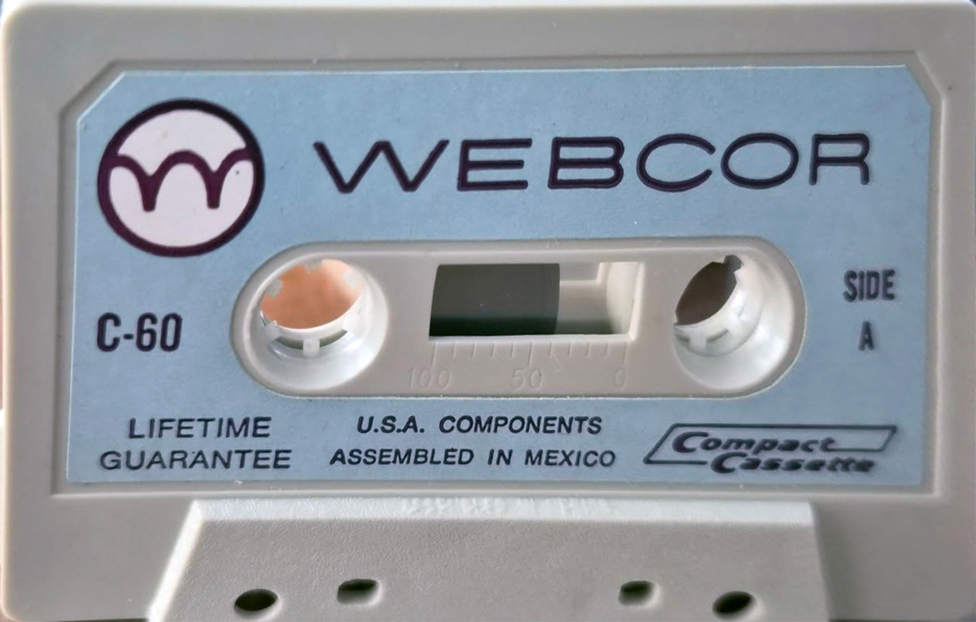 Compact Cassette Webcor 60 Type I Normal USA