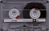 Compact Cassette TDK D 60 Type I Normal 1985 Australia, Europe