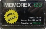 Compact Cassette Memorex MRX3 Oxide 120 Type I Normal 1978 USA