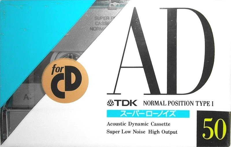 Compact Cassette TDK AD 50 "AD-50M" Type I Normal 1990 Japan