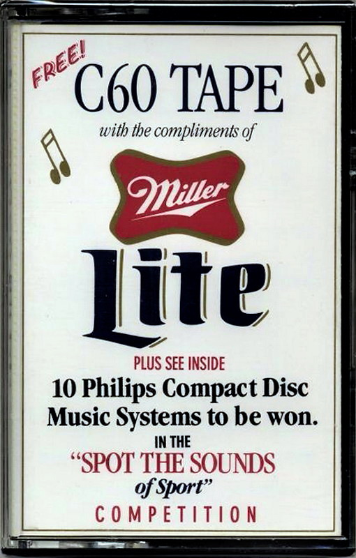 Compact Cassette Miller Lite 60 Type I Normal