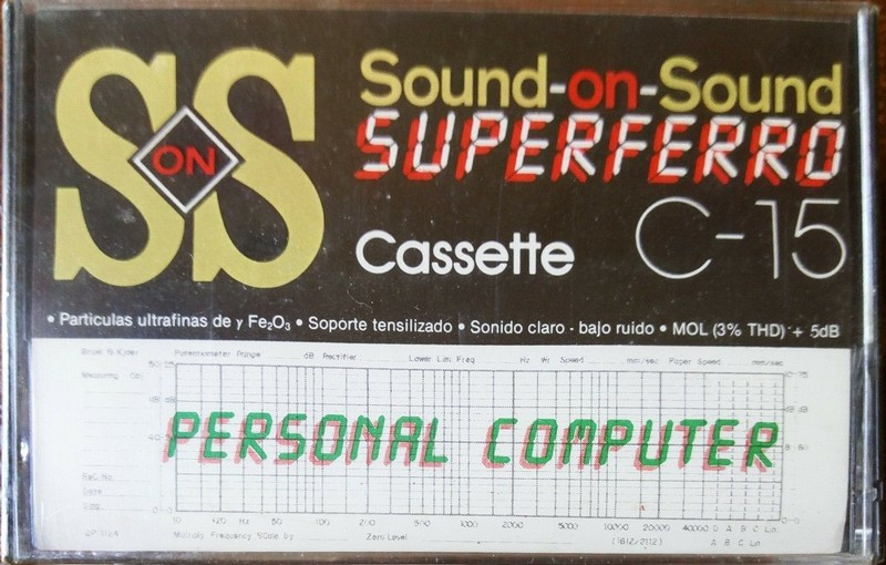 Compact Cassette Sound On Sound 15 "C-15" Computer Cassette Spain