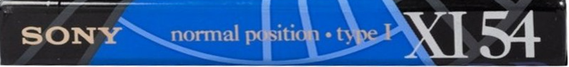 Compact Cassette Sony XI 54 "C-54X1A" Type I Normal 1993 Japan